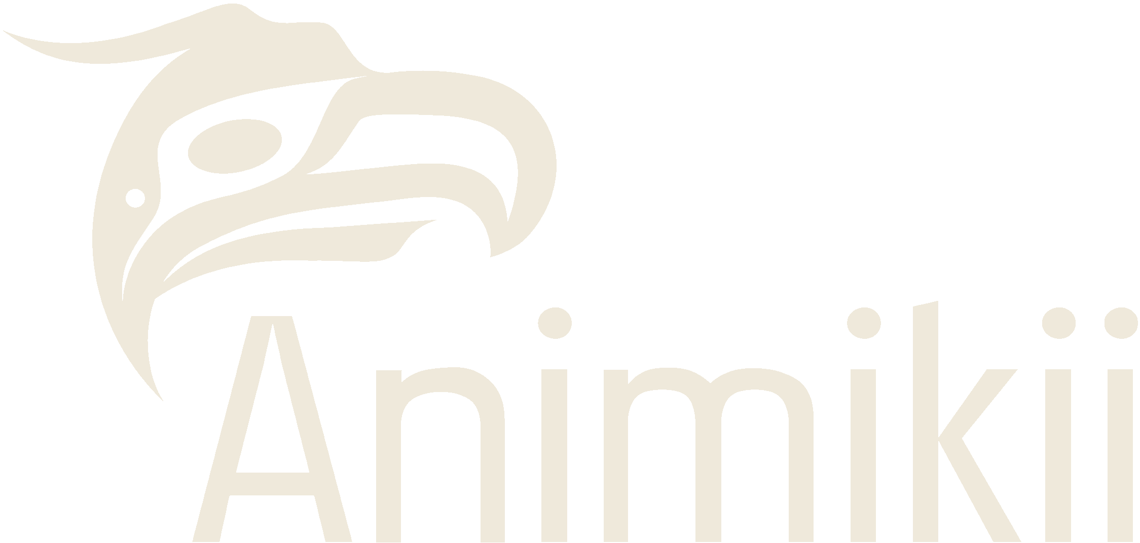Animikii logo rgb white xlrg